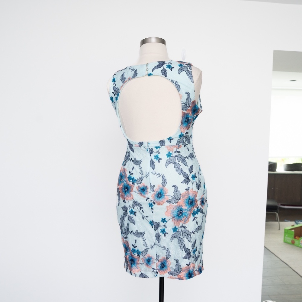 Guess - New! Sweetheart floral sheath‎ dress - Picture 11 of 13